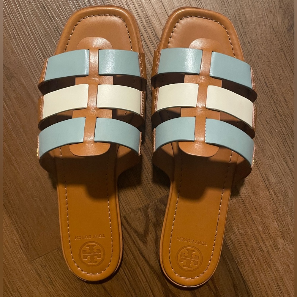colorful tory burch sandals